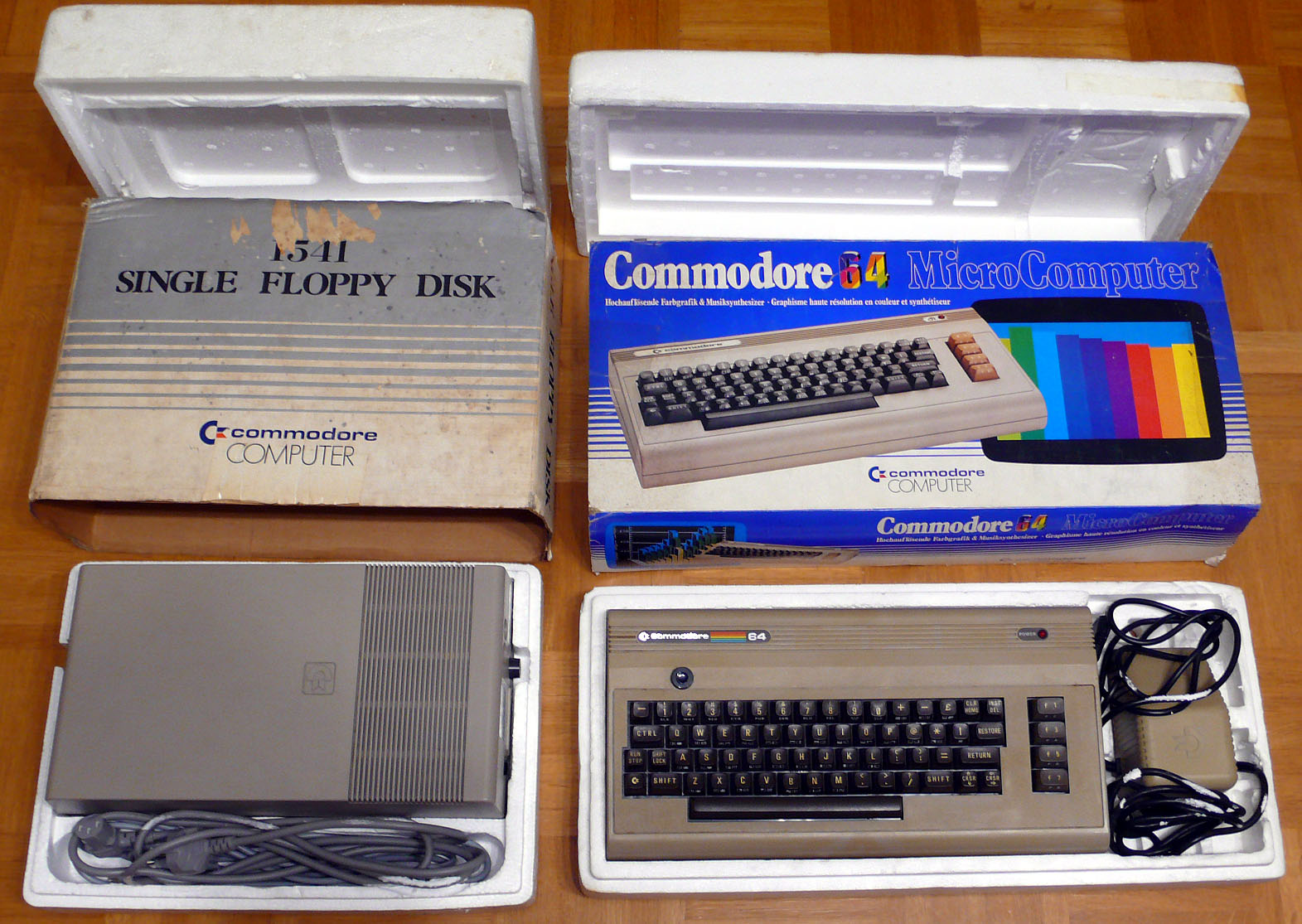 Commodore 64 und Floppy 1541 von 1983