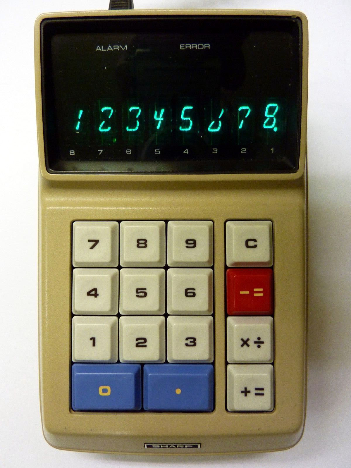 Taschenrechner Sharp EL-8 von 1970