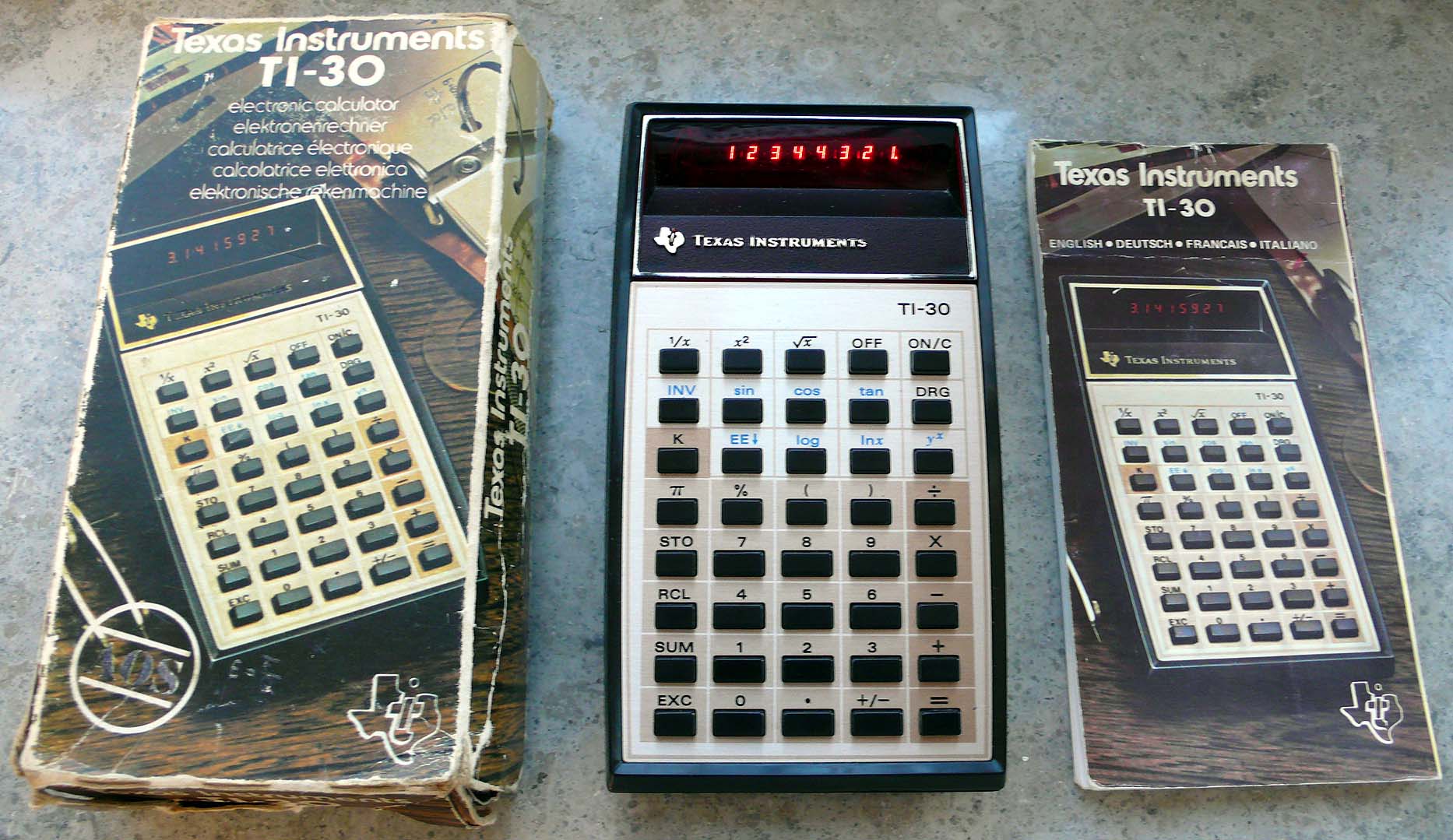Taschenrechner Texas Instruments TI-30 von 1976
