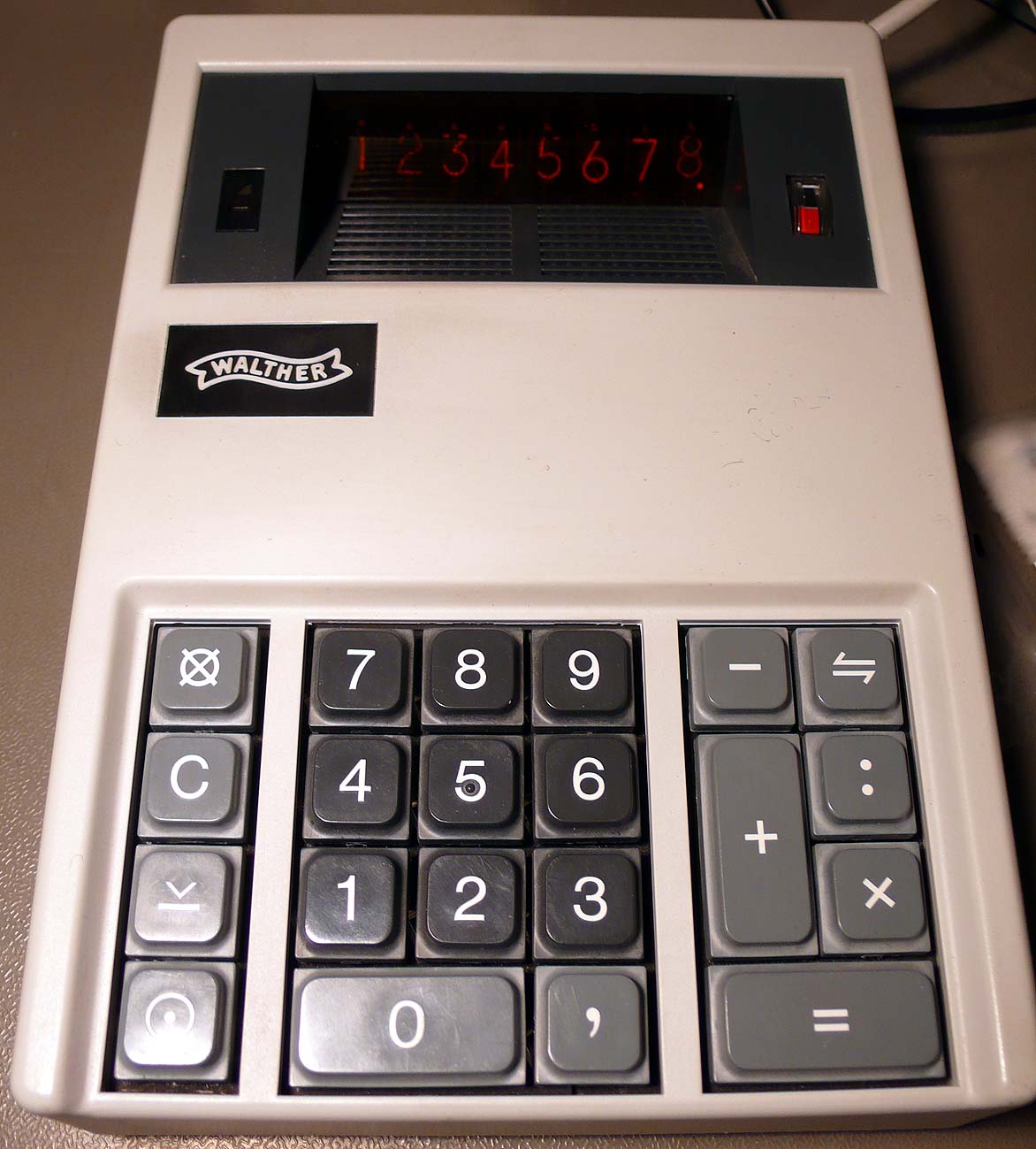 Tischrechner Walther ETR3 von 1971